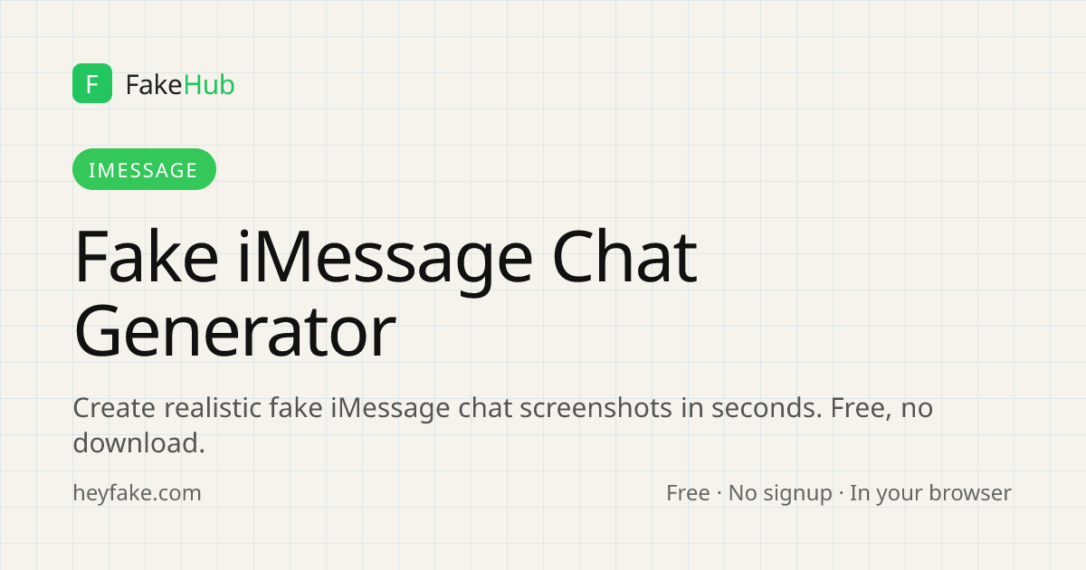 Fake iMessage Chat Generator - Create Realistic iOS Text Screenshots ...
